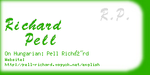 richard pell business card